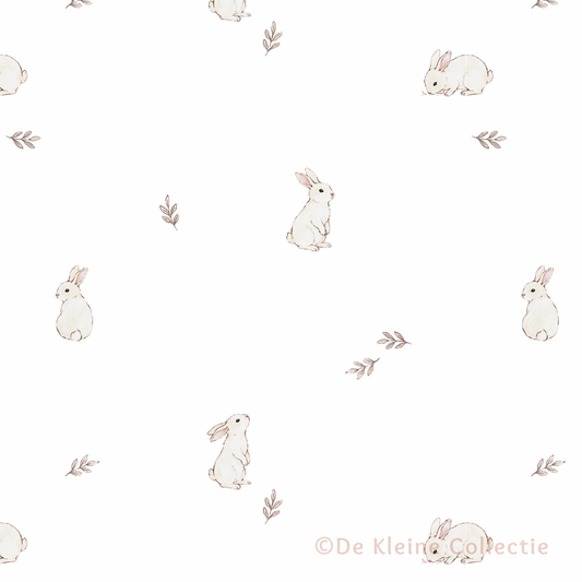 Liefelijk Konijntjes Behang | 100x270 cm
