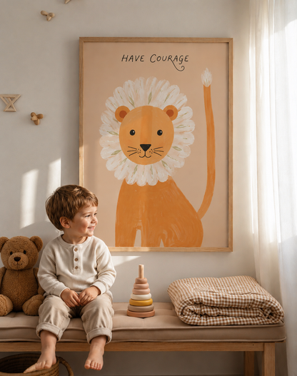 Kinderkamer Poster | Leeuw