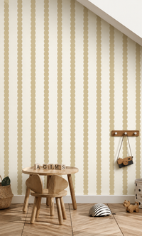 Scallop Stripe Behang | 100x270 cm