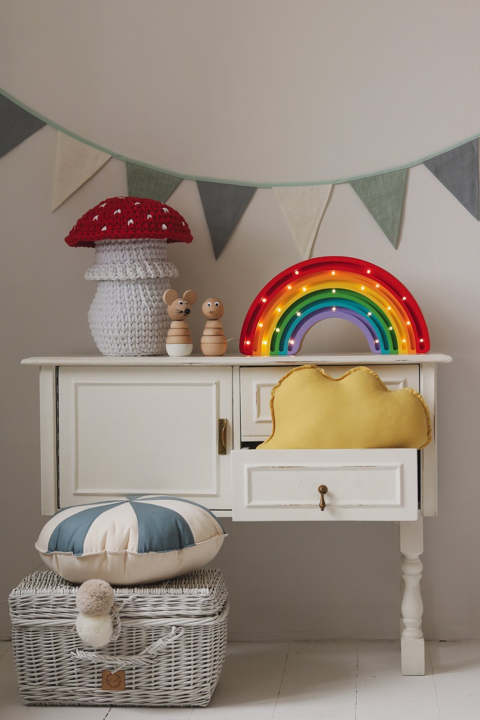 Rond Circus Kussen | 4 kleuren