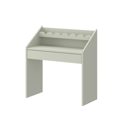 Sage Groen Bubble Montessori Bureau 1 lade met 2 stoeltjes