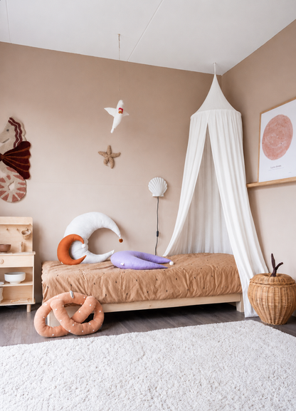 Cream Bedhemel – Boho Scandinavische Stijl