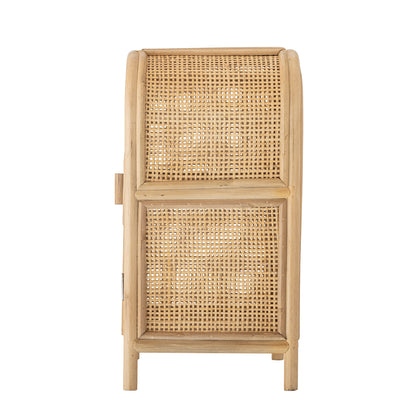 Rotan Nachtkastje met Bloemdeur