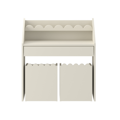 Latte Bubble Montessori Bureau 1 lade met 2 stoeltjes
