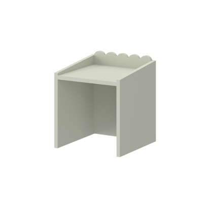 Sage Groen Bubble Montessori Bureau 1 lade met 2 stoeltjes
