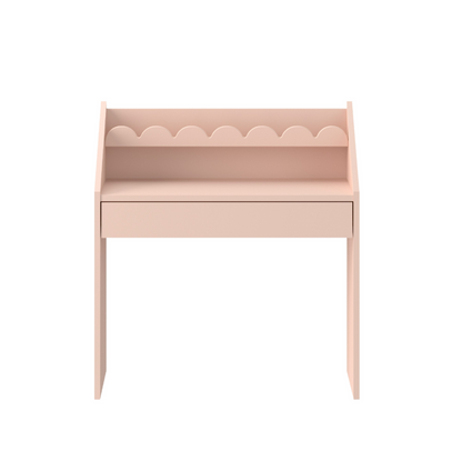 Roze Bubble Montessori Bureau 1 lade met 2 stoeltjes