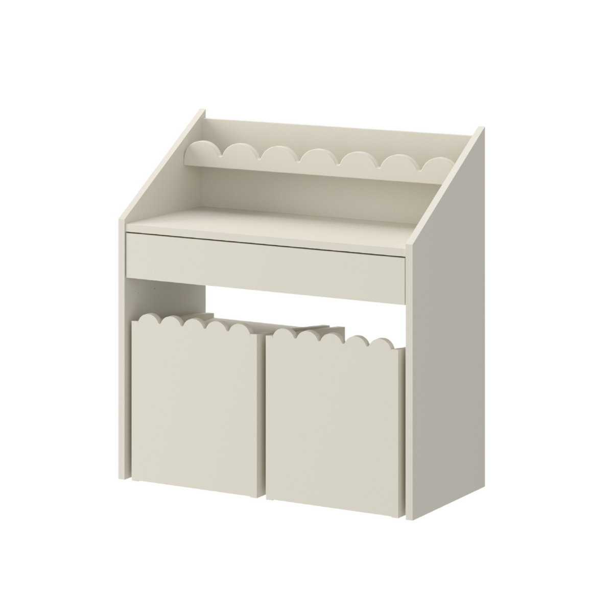 Latte Bubble Montessori Bureau 1 lade met 2 stoeltjes