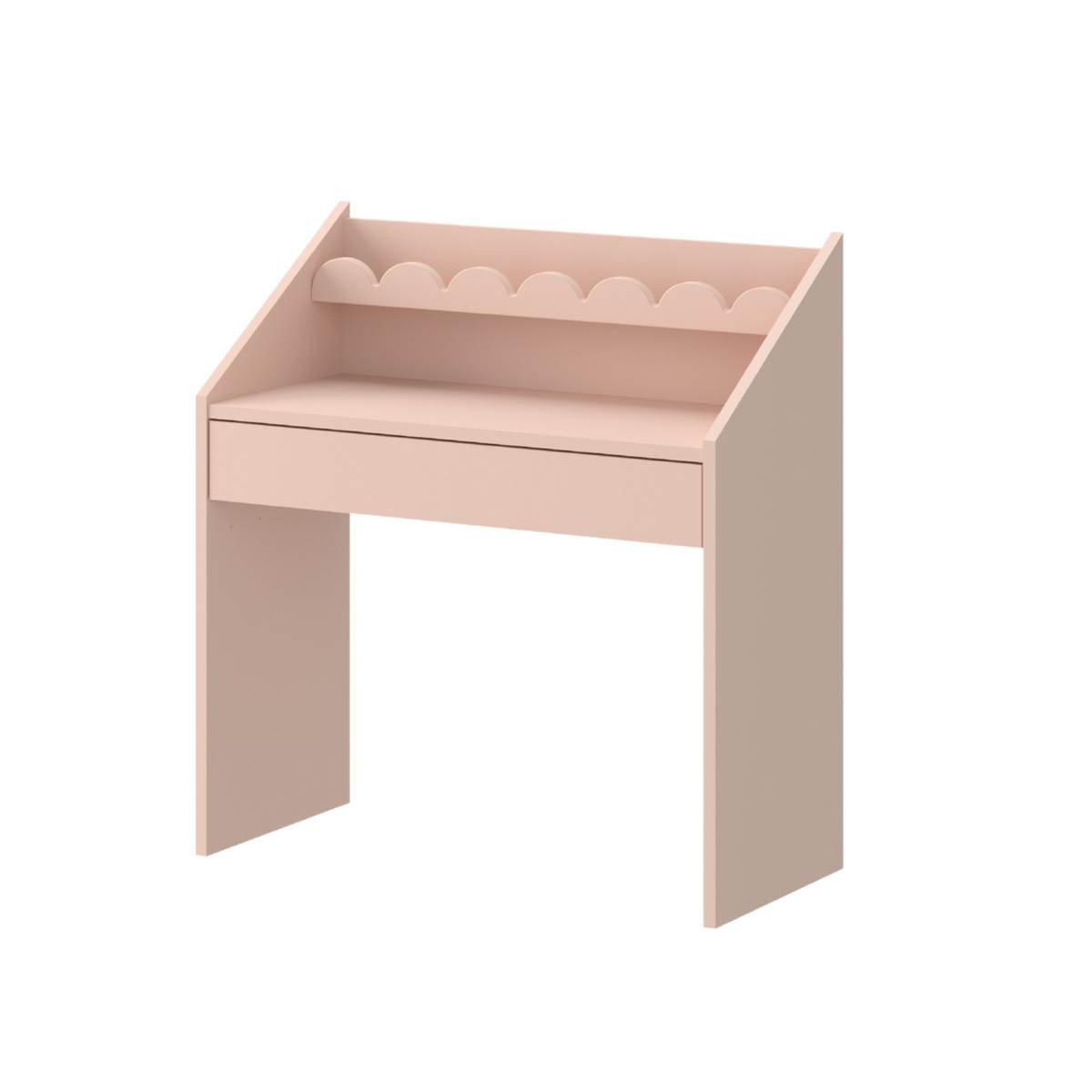 Roze Bubble Montessori Bureau 1 lade met 2 stoeltjes
