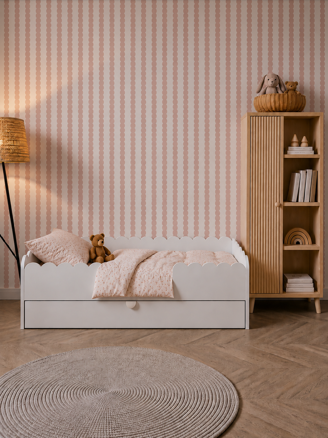 Montessori Bed Book Nook 80x160 cm | Wit