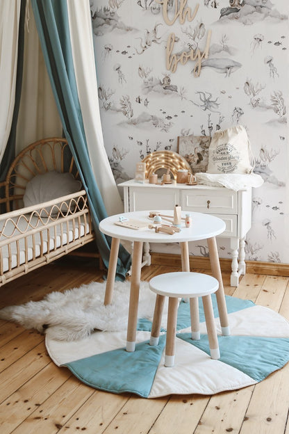 Blauwe Bohemian Bedhemel (luifel) | Circus Collectie