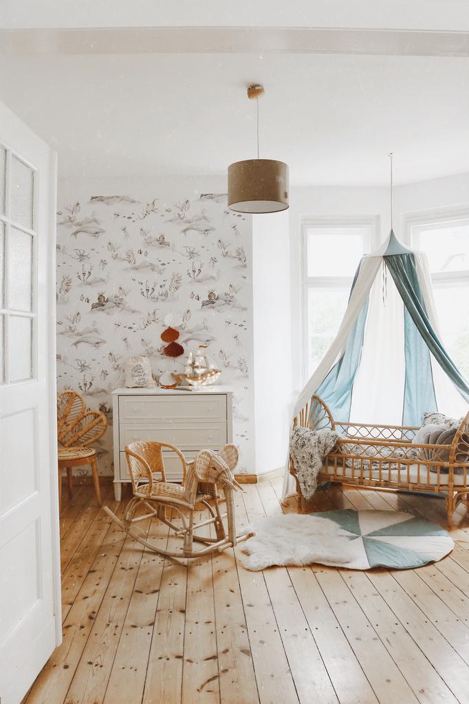 Blauwe Bohemian Bedhemel (luifel) | Circus Collectie