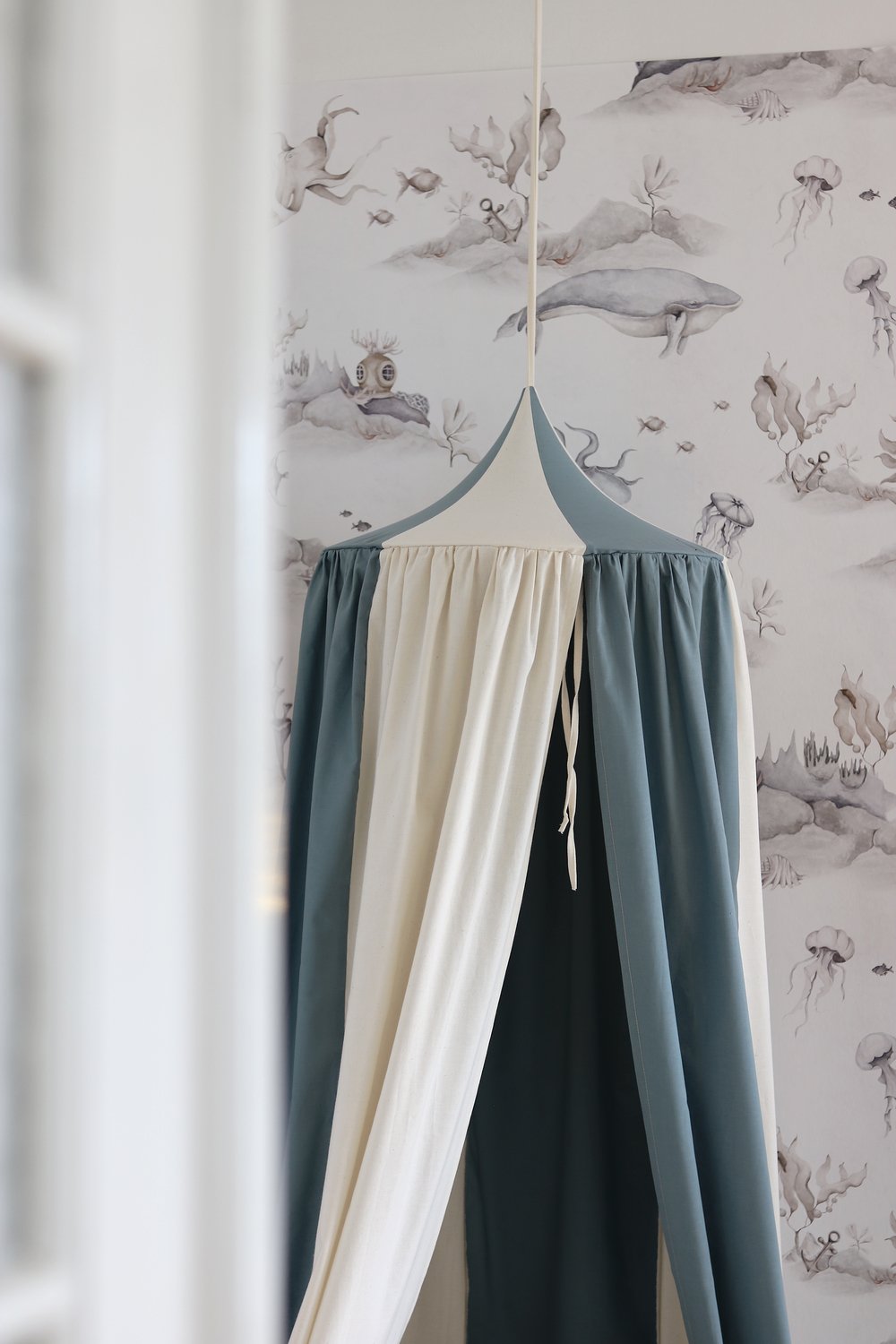 Blauwe Bohemian Bedhemel (luifel) | Circus Collectie