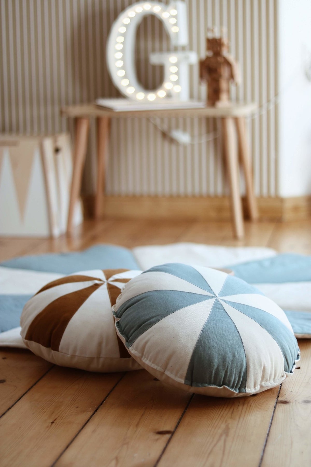 Rond Circus Kussen | 4 kleuren